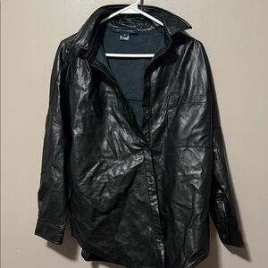 Black Leather Women's Jacket
